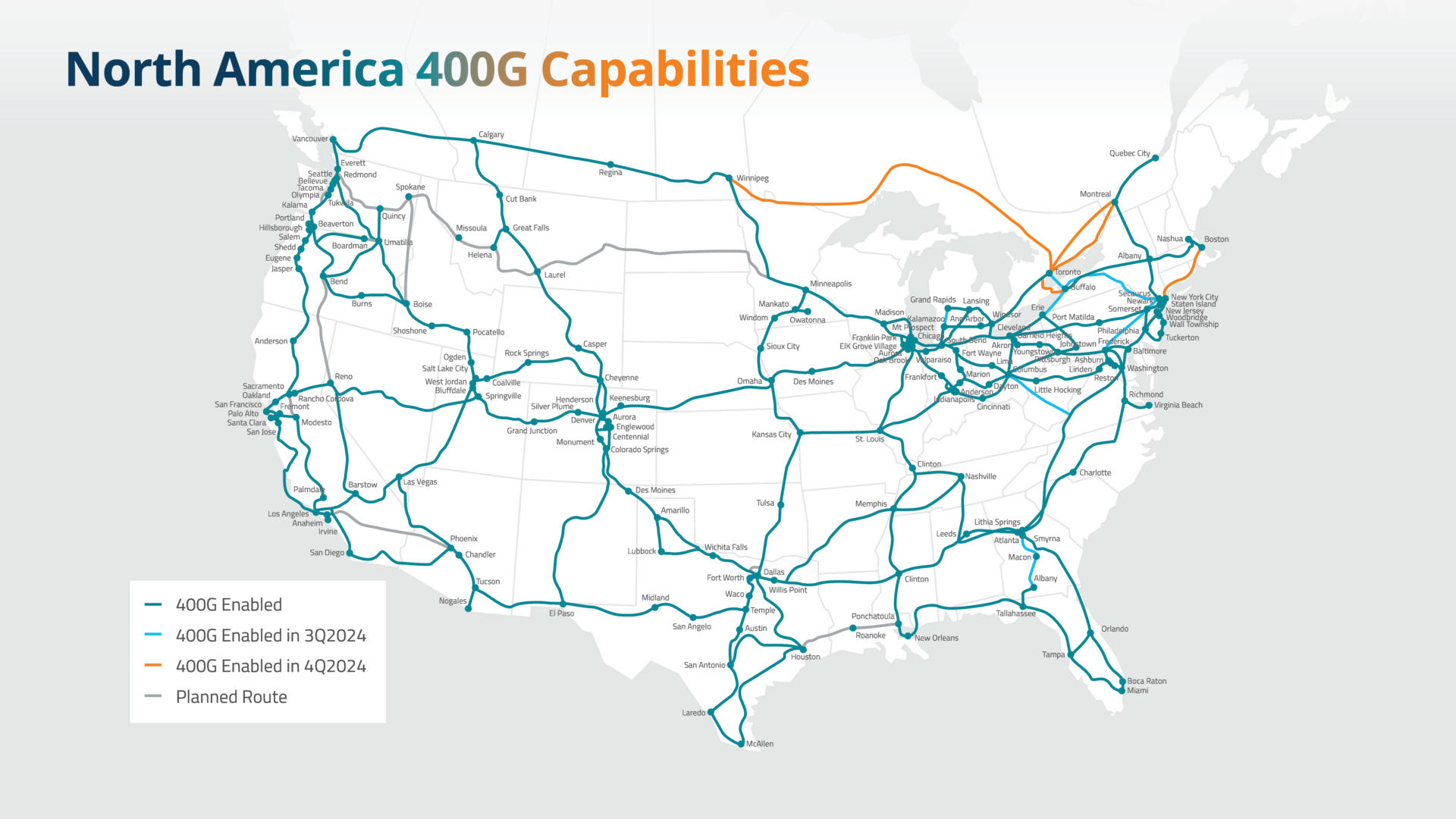 Zayo North America 400G Capabilities Q2